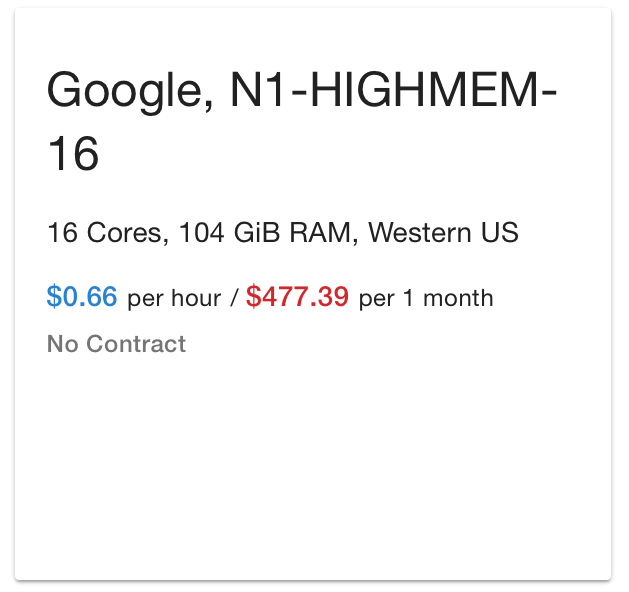 google cloud pricing calculator